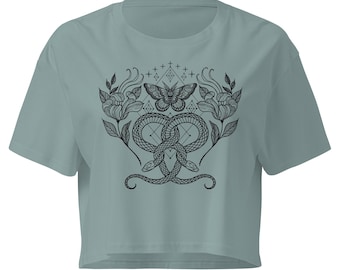 Crop top met mottenslang