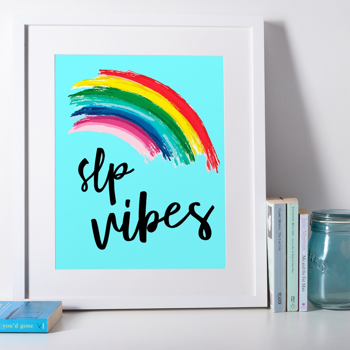 SLP vibes Speech Therapy Decor SLP desk decor Gift for SLP | Etsy