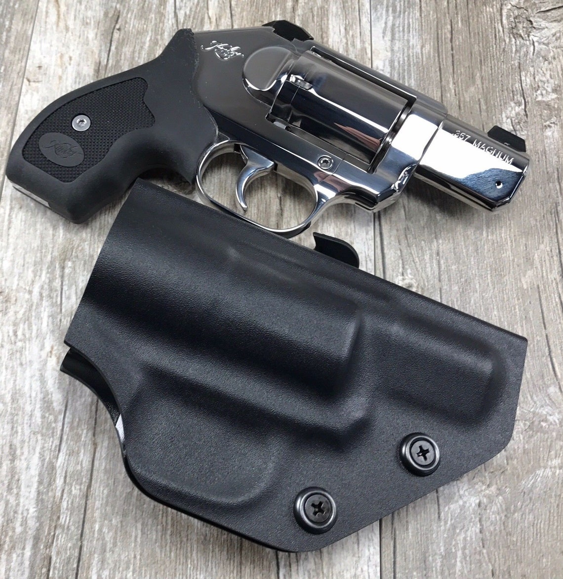 SDH Swift Draw Holsters Paddle Holster - Right Hand, OWB For Kimber K6s Revolver (Black Kydex) 4 thumbnail image