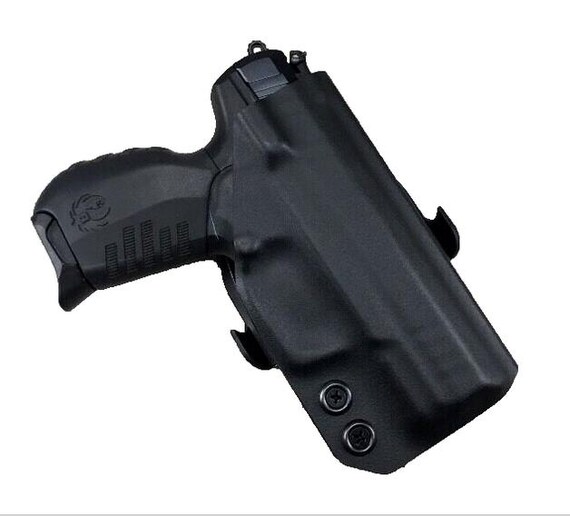OWB Holster Schwarzes Leder Ruger SR22 Gun Holster HD RH OWB Black Leather Leder Holster Für Ruger SR22 Rechts