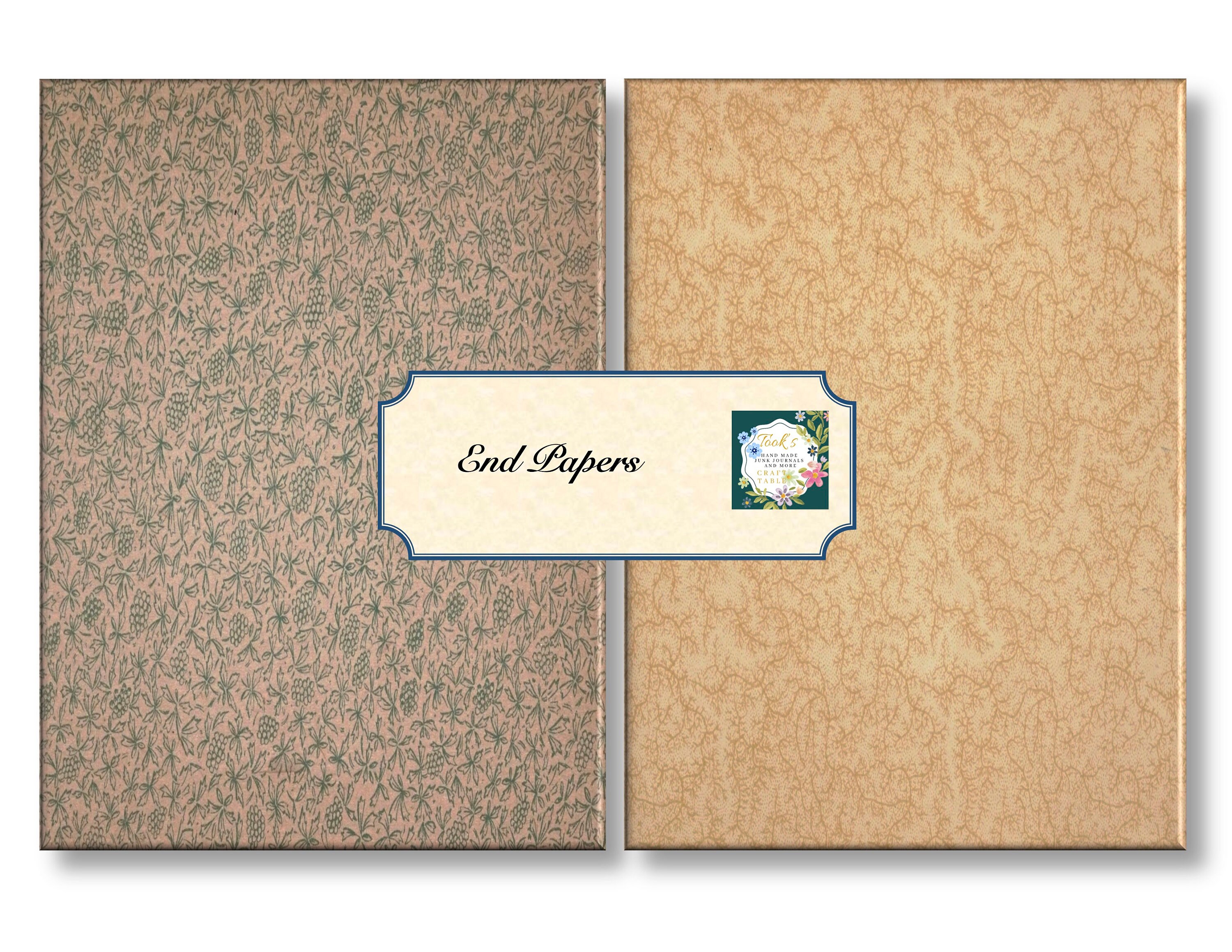 End Page Paper Kit 16 varieties patterns paper ideal for old Etsy