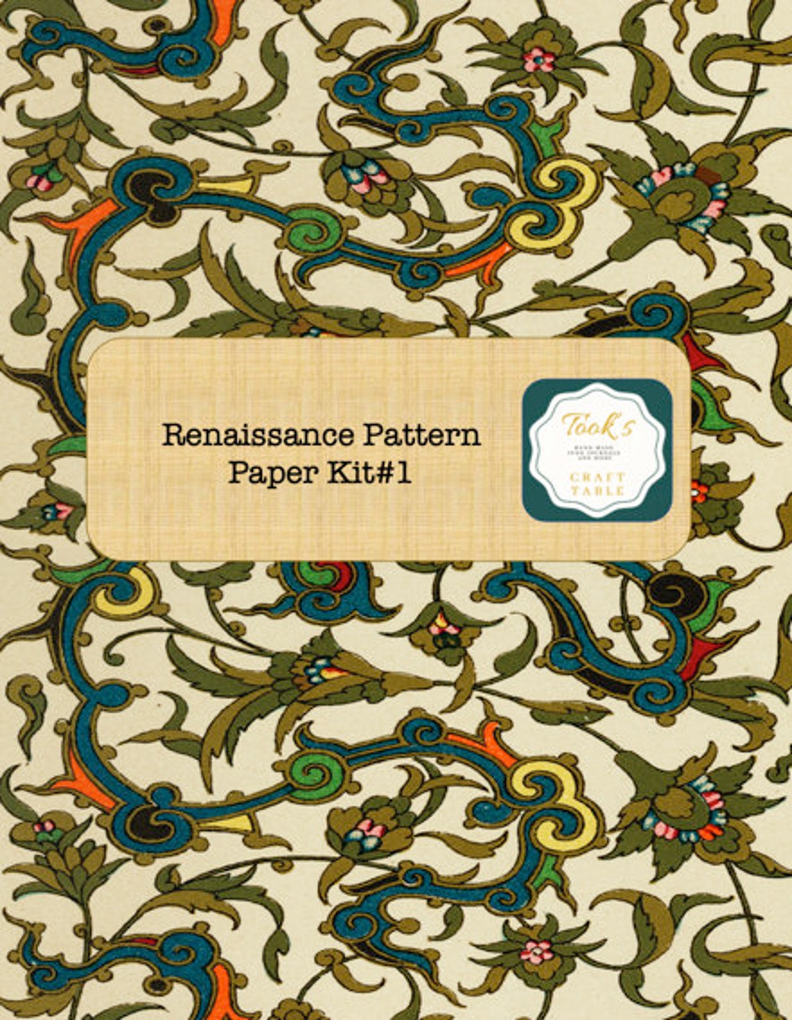 Renaissance Pattern Paper Kit1  Etsy