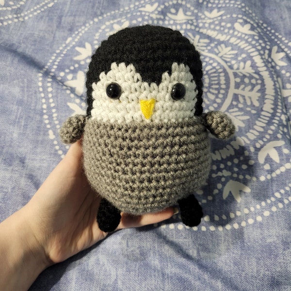Penguin - Crochet, Amigurumi, Stuffed Animal, Kids Toy, Plushy, Handmade, Squishy, Birthday, Birds, Plushies, Knit Toys, Cuddly Toys