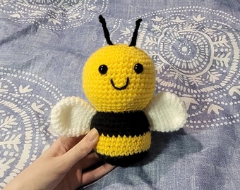 Bumble Bee - Honey, Crochet, Amigurumi, Stuffed Animal, Kids Toy, Plushy, Handmade, Squishy, Plushies, Knit Toys, Cuddly, Hive, Birthday