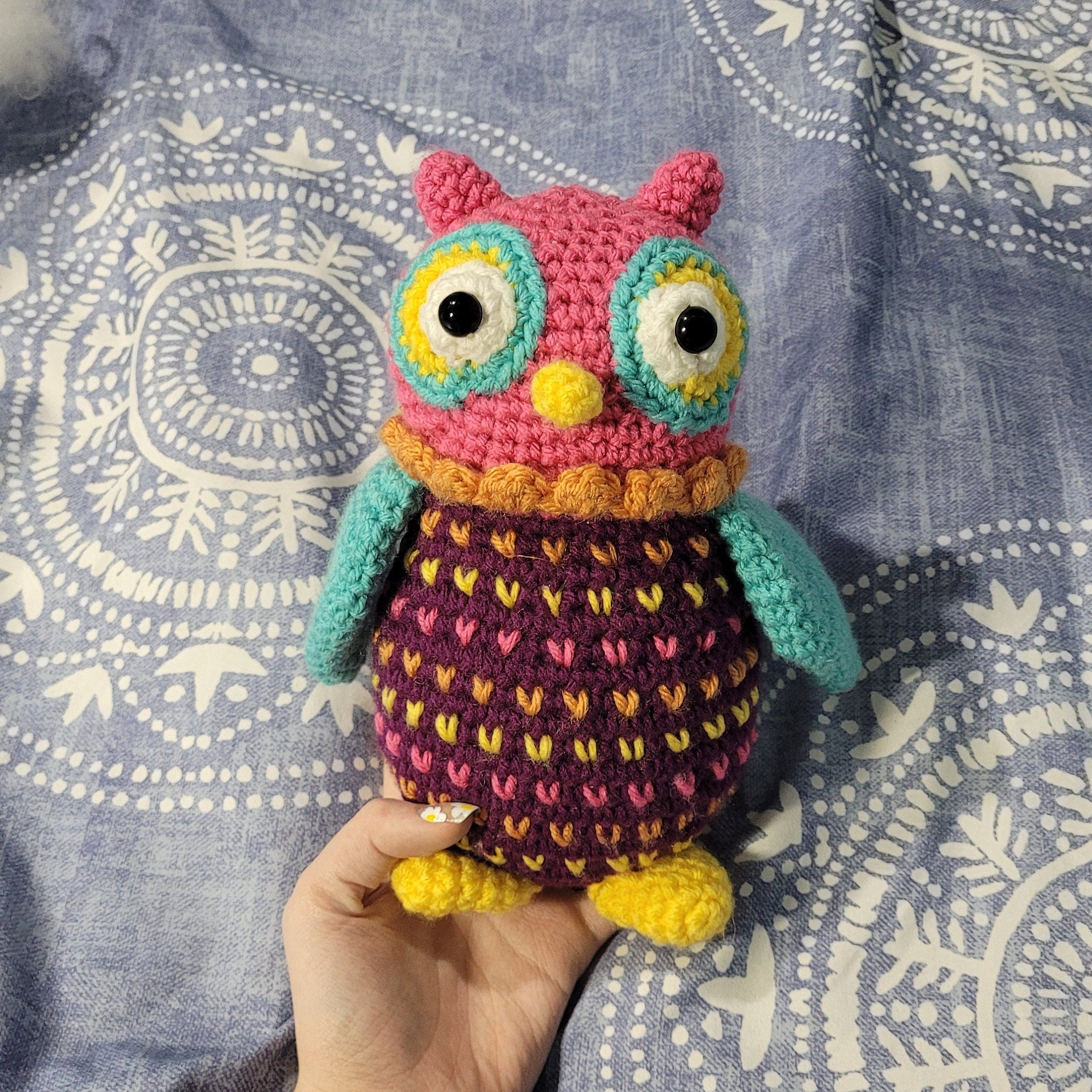 Owl - who, Crochet, Amigurumi, Stuffed Animal, Kids Toy, Plushy, Handmade, Squishy, Birthday, Birds,