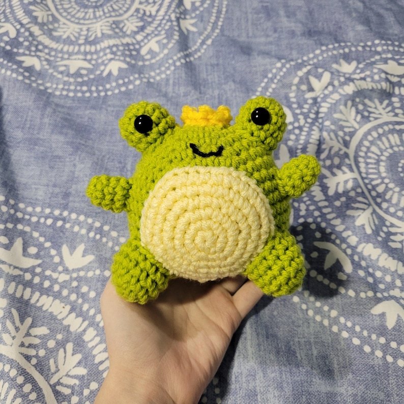 Frog Crochet Amigurumi Stuffed Animal Kids Toy Plushy Etsy