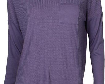 Pijama térmico de manga larga para mujer Alfani, morado, talla XS