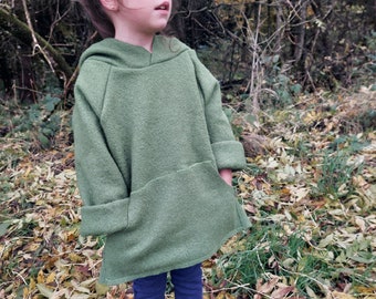 Neuheit: Sweater Walk Oversize Hoodie - warm - Kinder bis 146 Farbauswahl