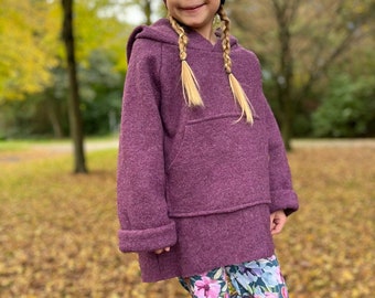 Neuheit: Sweater Walk Oversize Hoodie - warm - Kinder bis 146 Farbauswahl