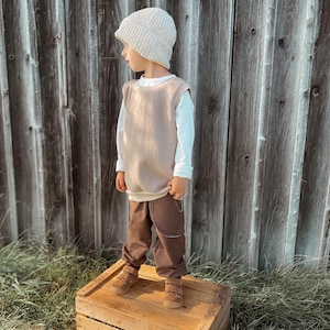 Diseño visual Walk Jersey con puños - Walk Lana Lana polar Tallas para bebés y niños 68-134 Prenda de abrigo de invierno sostenible