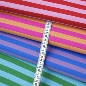 Albstoffe Streifen Hamburger Liebe Summer Stripes rosa grün blau orange