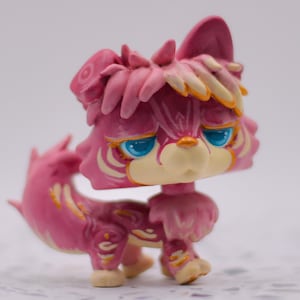 Littlest Pet Shop Custom Collie/Husky Hand Painted LPS