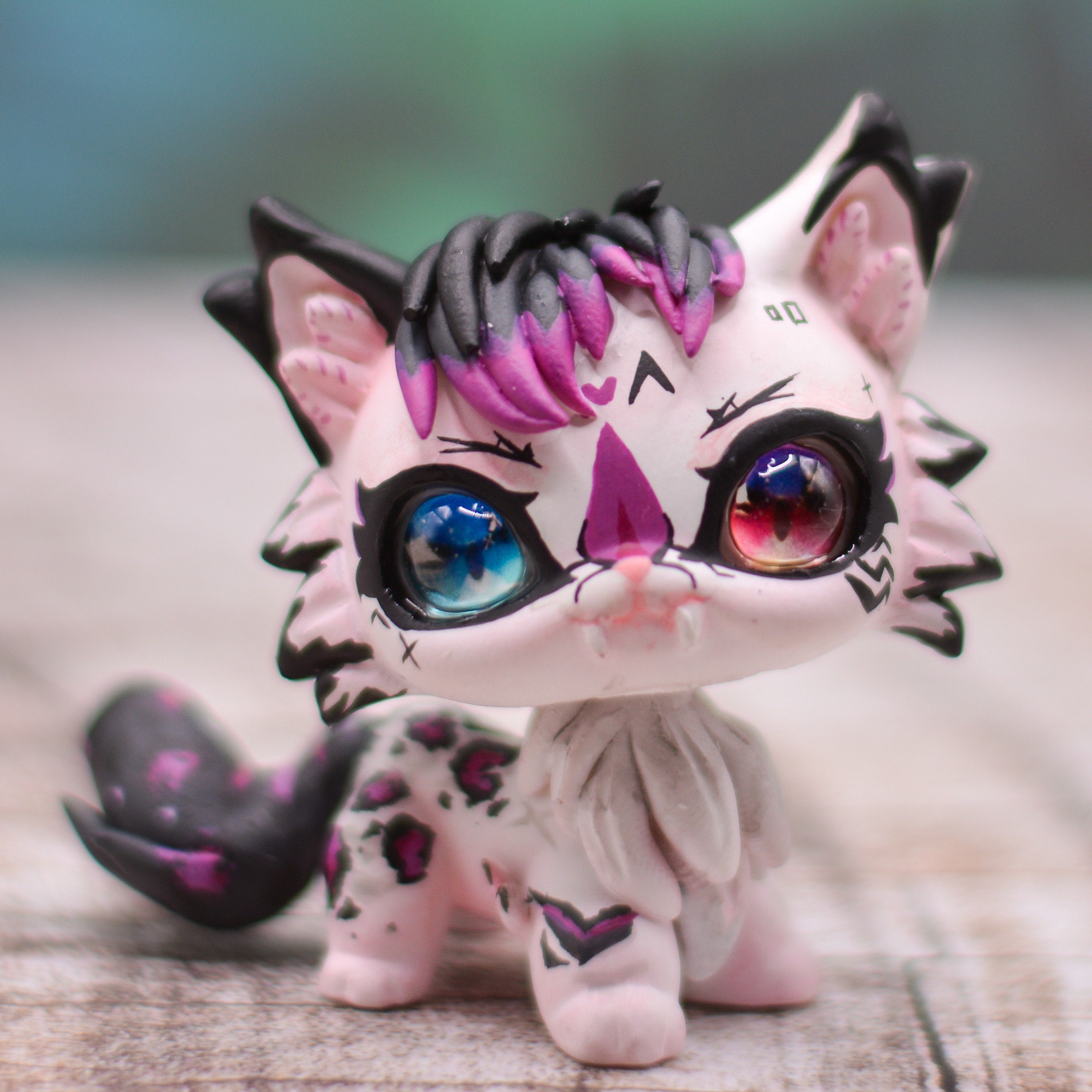 Littlest Petshop Lps Shorthair Cat Leopard Custom LPS Leopard
