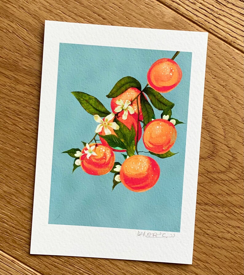 Fruity branches Fruits art print, by KKArts image 3