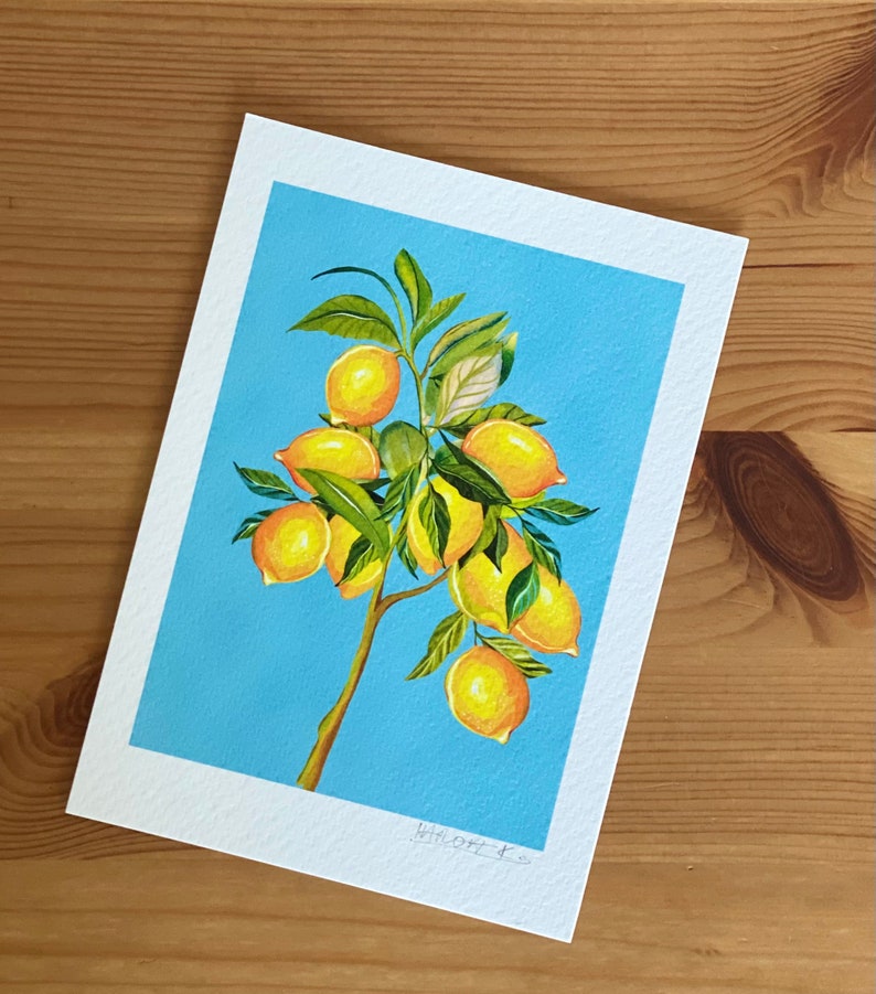 Fruity branches Fruits art print, by KKArts image 4