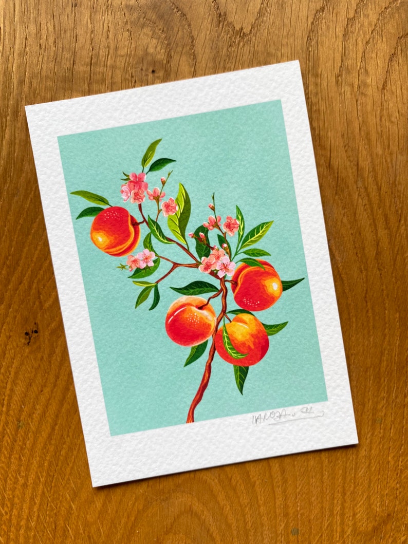Fruity branches Fruits art print, by KKArts image 2