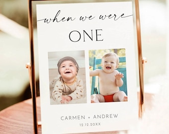Wedding Photo Table Numbers Template (Digital Download)