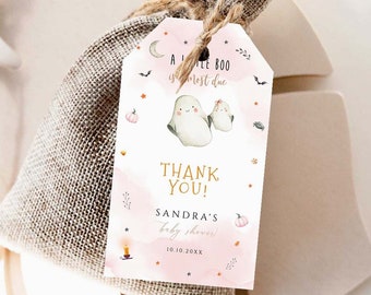 Editable Halloween Favor Tag, Gift Tags, Birthday Party Favor Tag Download, Costume Party Trick Or Treat Thank You Tags, Printable Template
