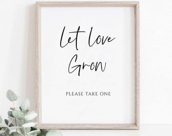 Let Love Grow Sign Etsy