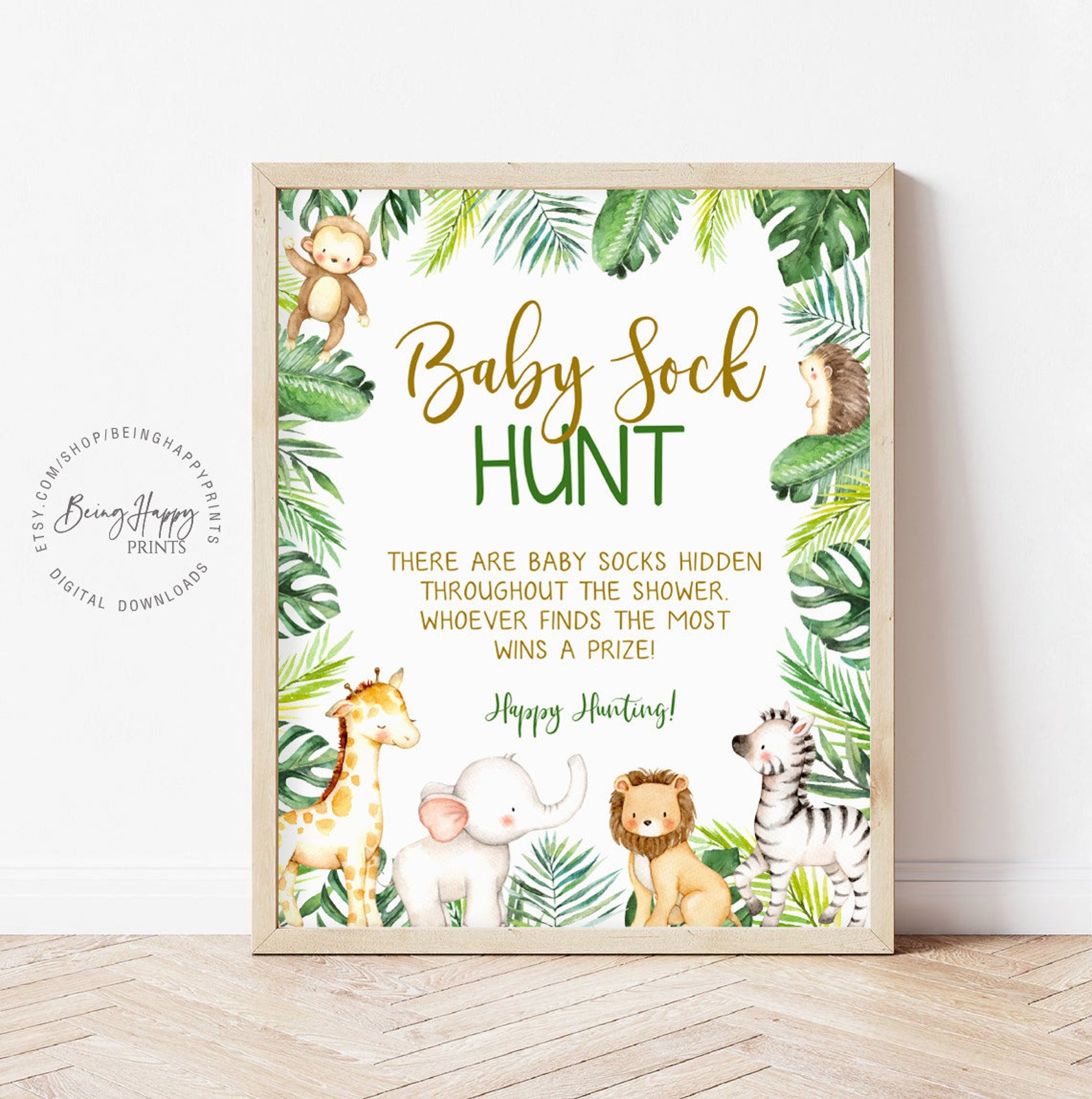 baby-sock-hunt-game-printable-baby-shower-games-sign-jungle-etsy