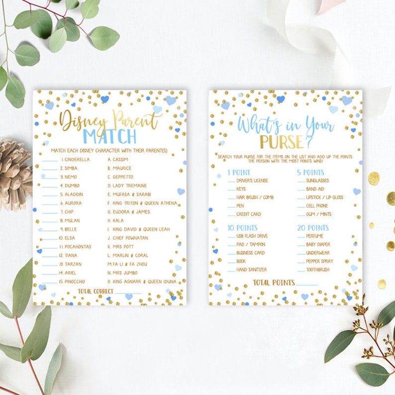 Blue Boy Baby Shower Games Bundle Pack Instant Download Etsy Australia