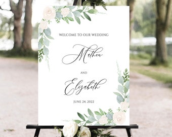 Welcome Sign Printable, Wedding Welcome Sign, Welcome Wedding Sign, Welcome Sign Wedding, Wedding Welcome Sign Template, Welcome sign, yv943