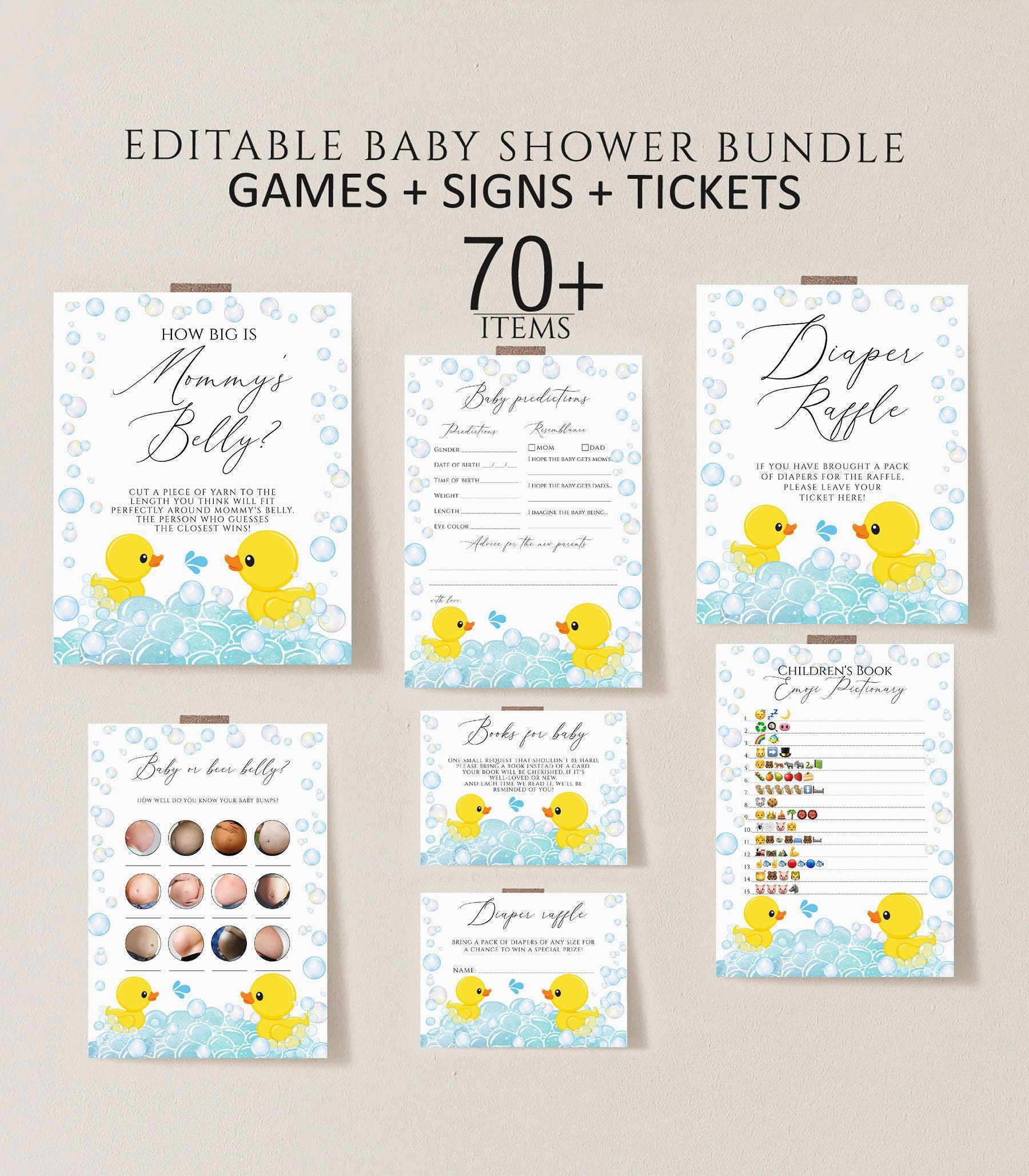 Rubber Ducky Baby Shower Favors 