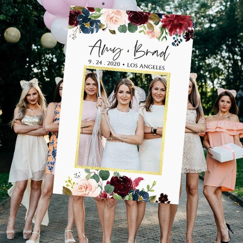 Bridal Shower Photo Booth Frame Bridal Shower Photo Prop Etsy