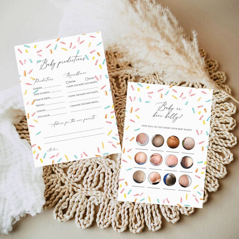 Sprinkle Baby Shower Games Editable Baby Shower Games Etsy