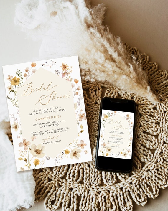 Printable Bridal Shower Invitation Bridal Shower Invitation - Etsy