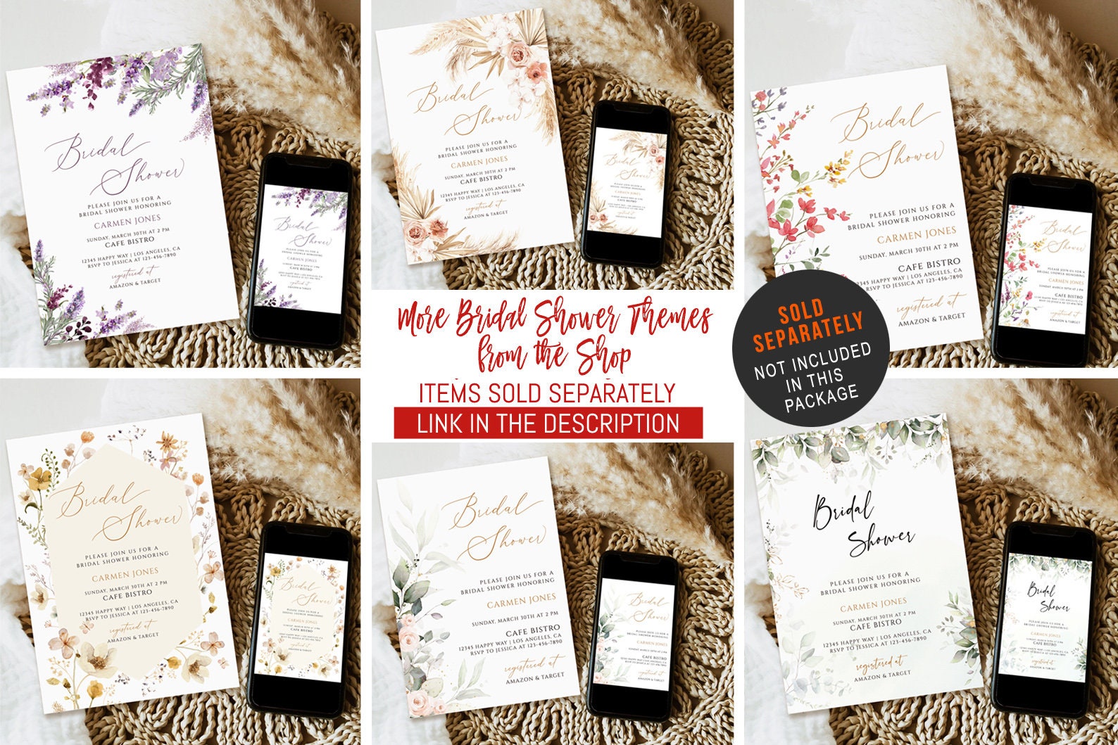 Printable Bridal Shower Invitation Bridal Shower Invitation Etsy