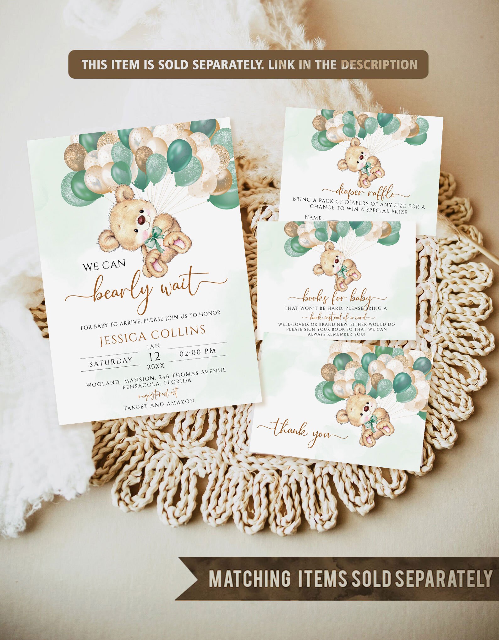 Teddy Bear Baby Shower Games Printable Editable Baby Shower - Etsy