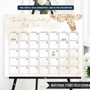 Teddy Bear Baby Shower Favor Tags, Gender Neutral (Editable Template) image 5