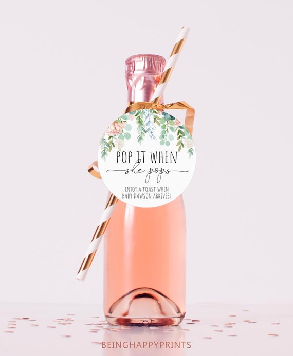 Personalizzato Baby Shower Can Cooler - Le Bottiglie Che Scoppiano Non Hanno Più Lo Stesso Significato
