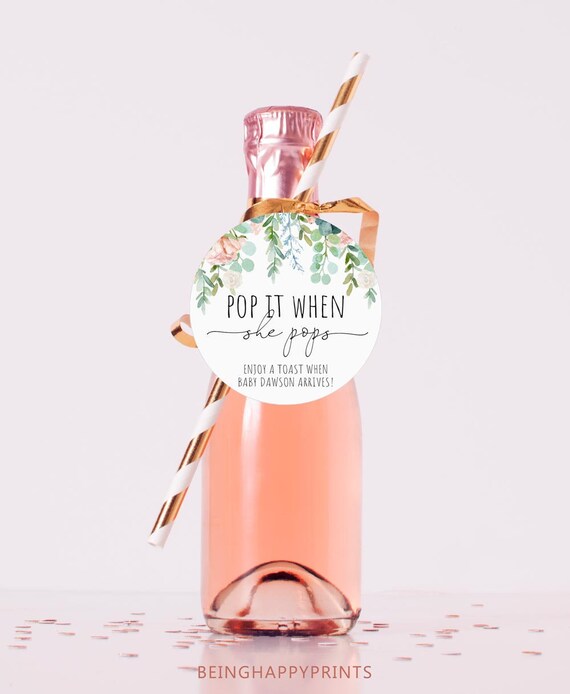 Personalizzato Baby Shower Can Cooler - Le Bottiglie Che Scoppiano Non Hanno Più Lo Stesso Significato