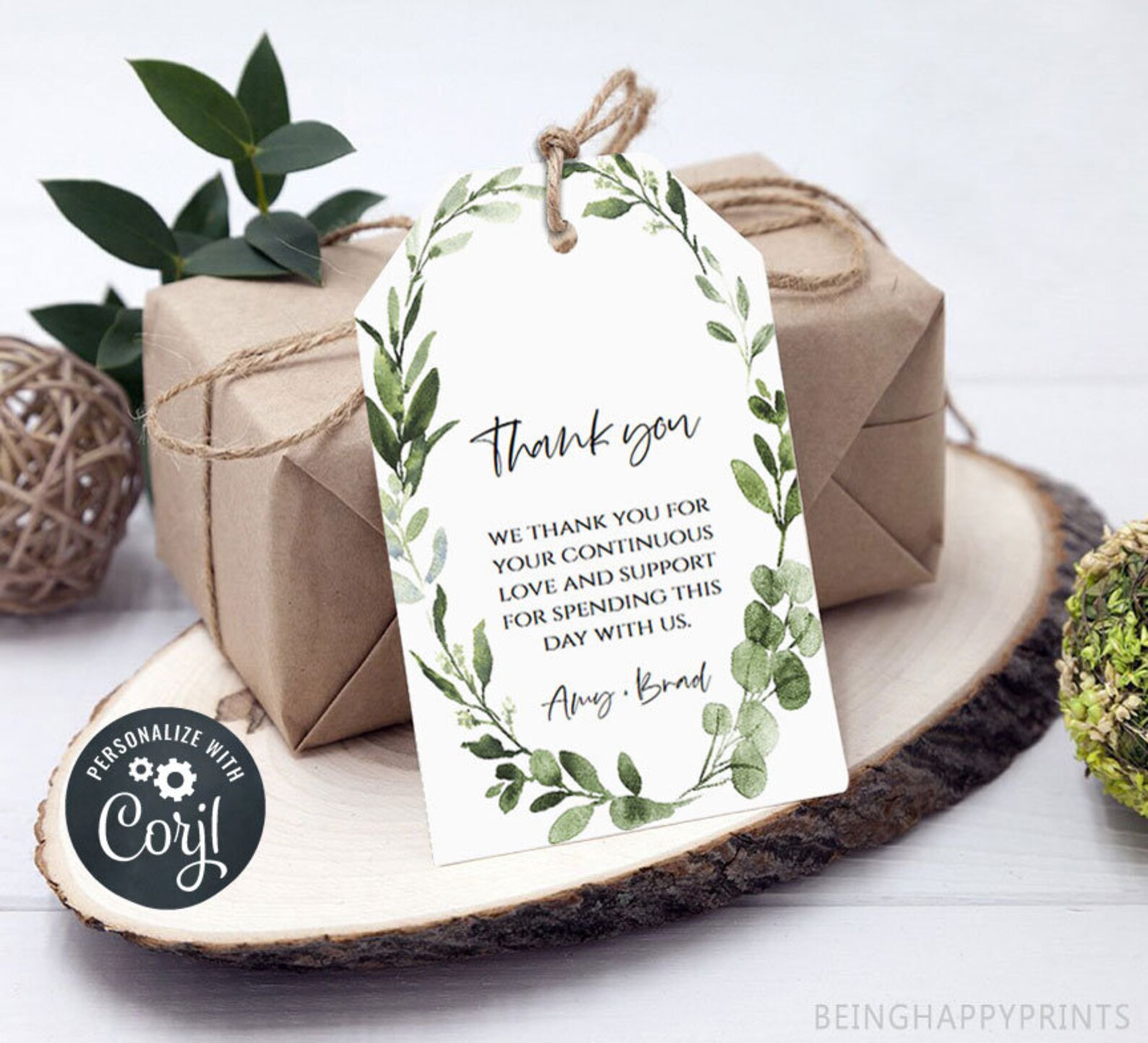 Wedding Favor Tag Template Printable Wedding Bridal Shower - Etsy