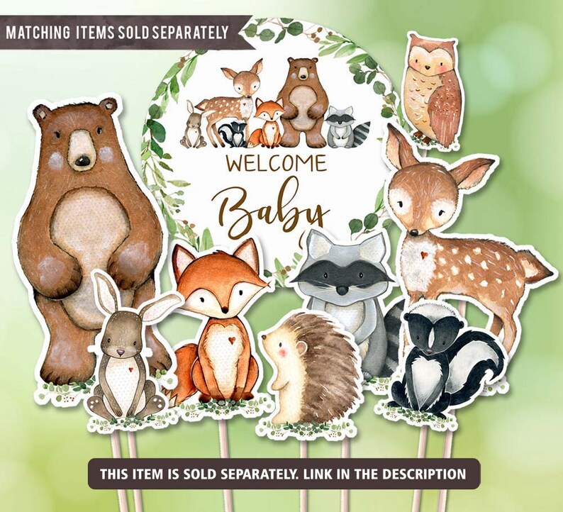 Woodland Baby Shower Sign Sign Baby Shower Etsy