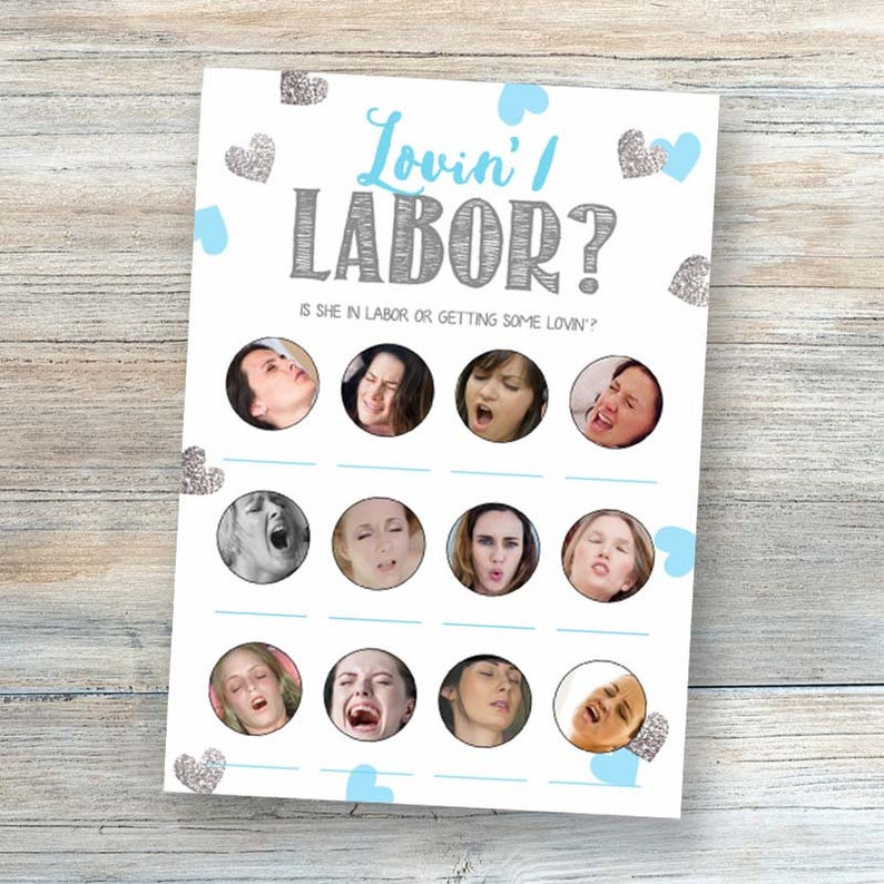 Labor Lovin or Porn Labor or Labour Loving Blue Gray Baby - Etsy