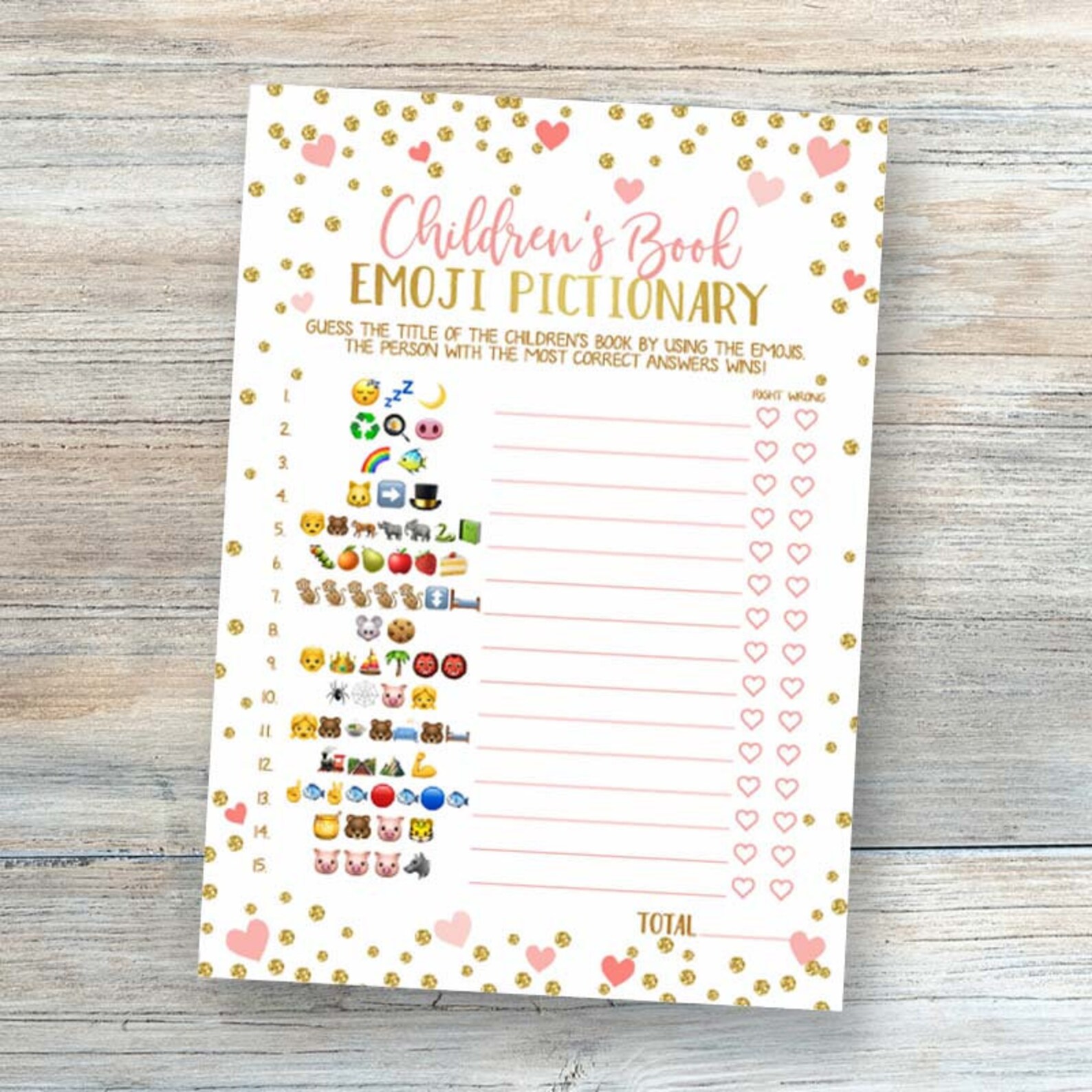 Children's Books Emoji Pictionary Baby Shower Games Etsy