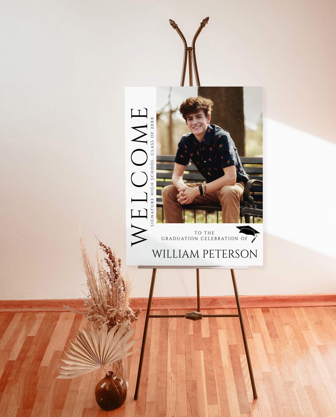Grad Welcome Sign Editable Photo Graduation Welcome Sign, Party Decor (digital Download ...