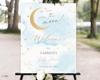 Twinkle Little Star Baby Shower Welcome Sign (Printable)