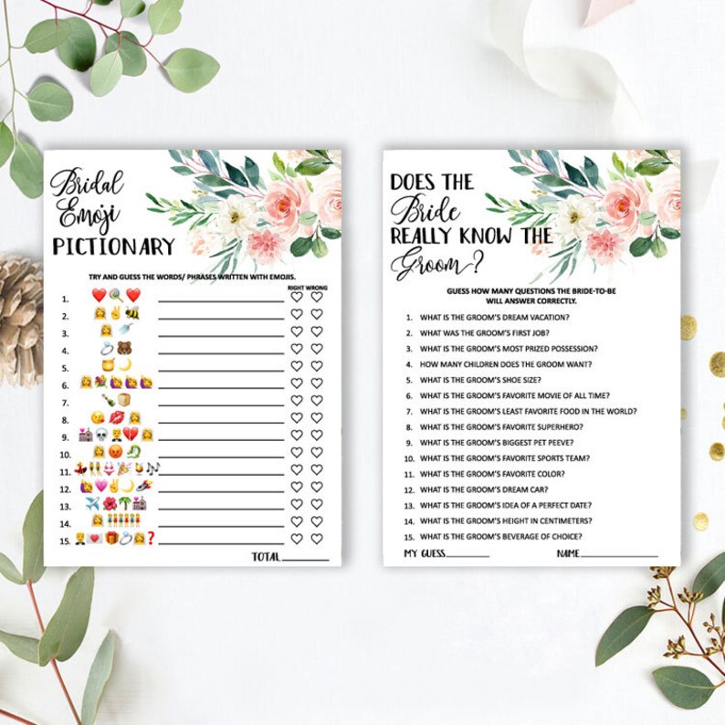 Floral Bridal Shower Game Bridal Shower Games Printable Bride Groom,oq596 Bridal Shower Games Bundle Wedding Games Bridal Shower Games