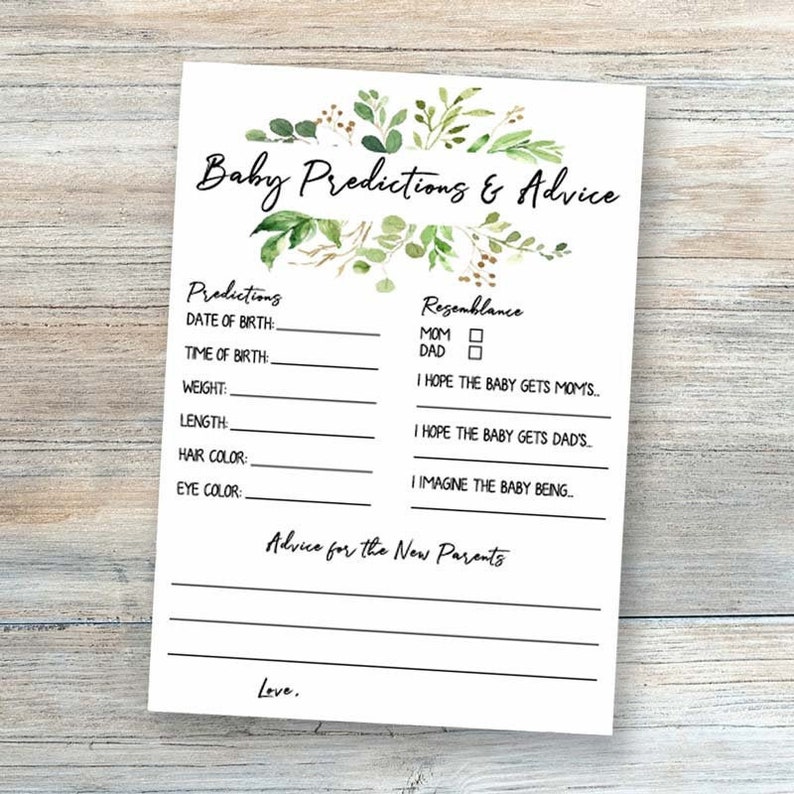 green-baby-shower-games-printable-baby-prediction-cards-etsy