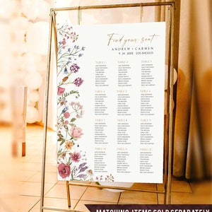 Wildflower Bridal Shower Games, Printable Bridal Shower Games, Boho Wedding Shower Games, Editable Bridal Party Games, Floral Bridal shower image 5