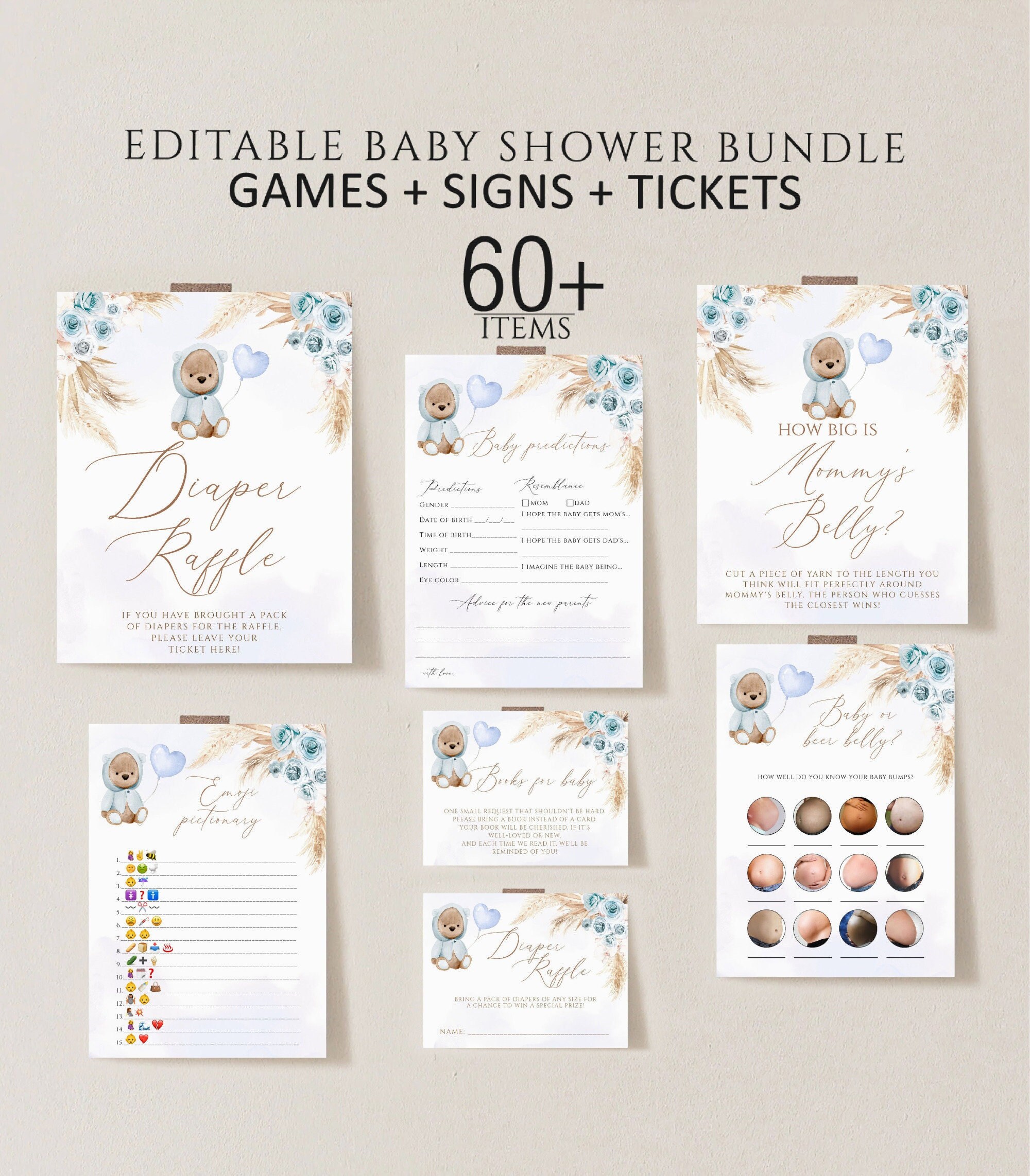 Party Supplies Party Games Baby Shower Games Instant Download Baby ...