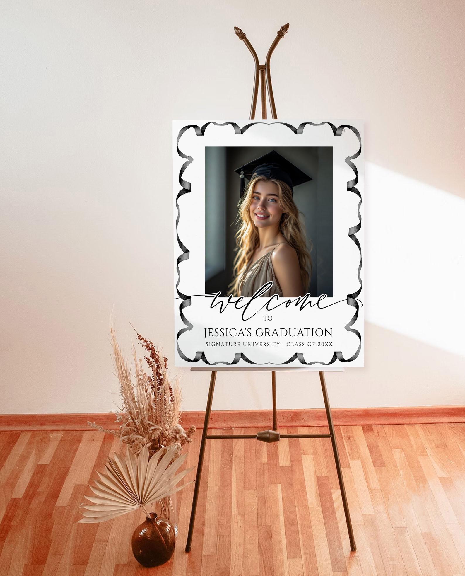 Graduation Welcome Sign Examples Editable Photo Graduation Welcome Sign, Party Decor (digital Download ...