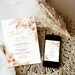 Boho Bridal Shower Invitation, Minimalist Bridal Shower Invitation template, Pampas Grass Bridal Shower invitation, Bohemian Bridal Shower 
