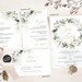 Printable Wedding Invitation Set Template Download Wedding - Etsy