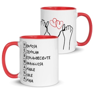 HERMANA Mug. Regalo para hermana, sister gift