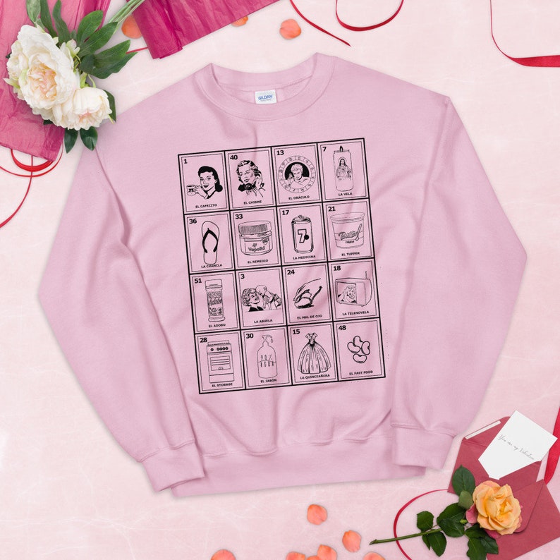 LATINA MOM LOTERIA Sweatshirt. Dia de las madres. Regalo para mamá o abuela 